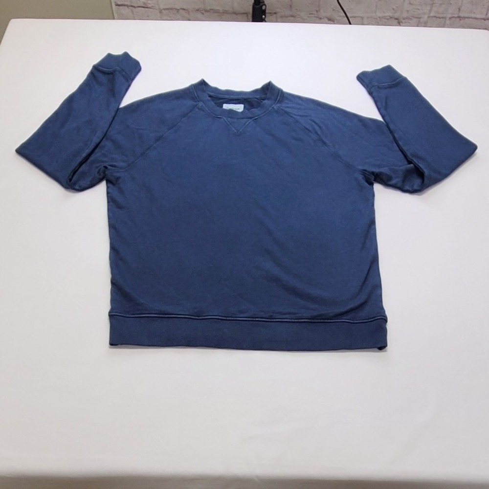 Goodfellow & Co Mens Vintage French Terry Crewneck Sweatshirt Navy Blue Medium